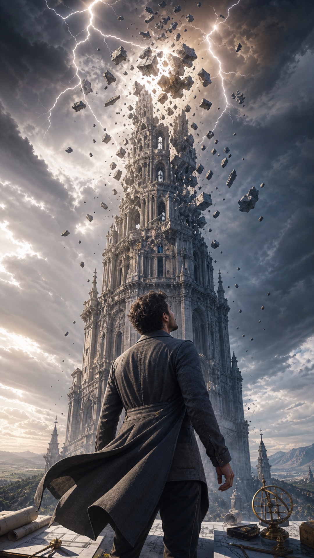16) La Torre cadde verso l'alto