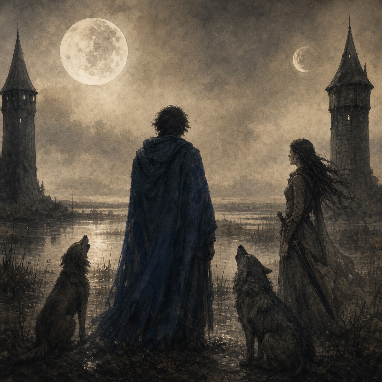 luna tra le due torri