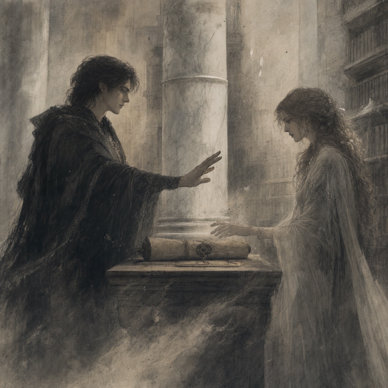 papessa davanti al nome del vento